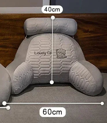 Oreiller de lecture en latex à grand dossier