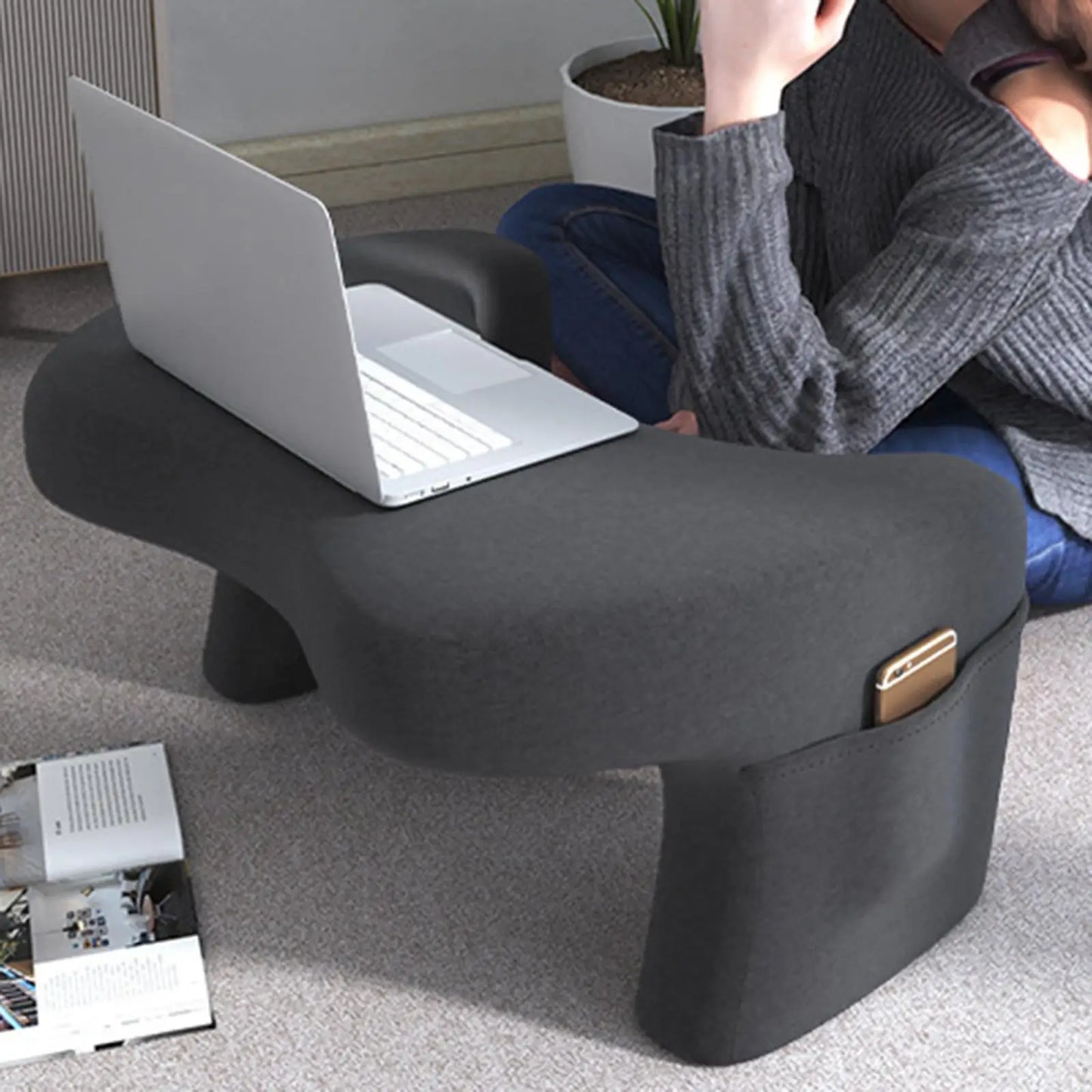 Coussin de support pour ordinateur portable de lecture et de jeu