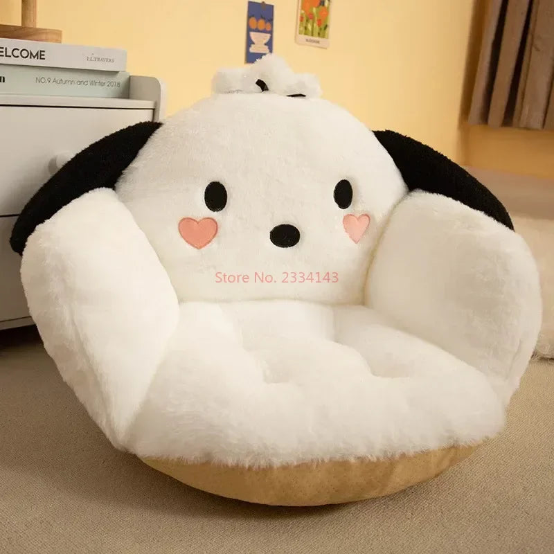 Coussin de chaise en peluche kawaii anime