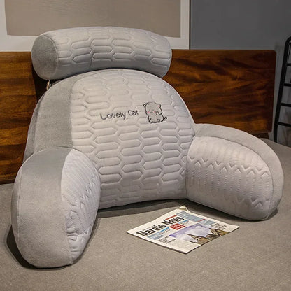 Oreiller de lecture en latex à grand dossier