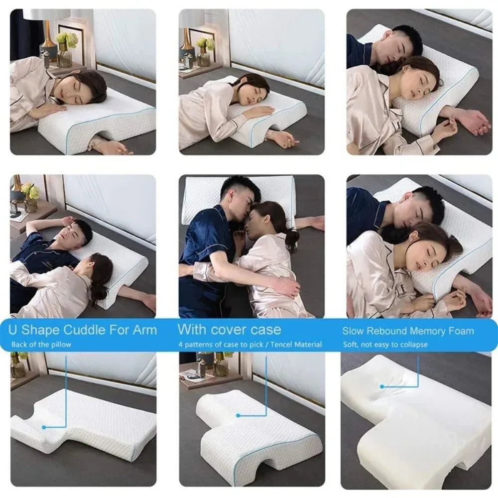 Oreiller orthopédique pour dormir sur le côté, soulageant les bras