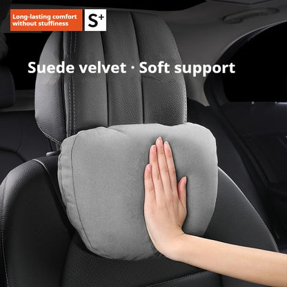 Oreiller de voiture en mousse à mémoire de forme pour appui-tête et nuque