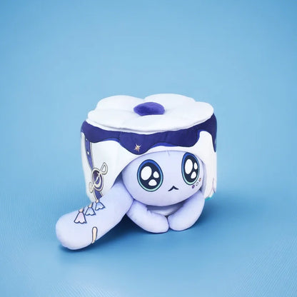 Coussin en peluche gâteau de chat de jeu d'anime