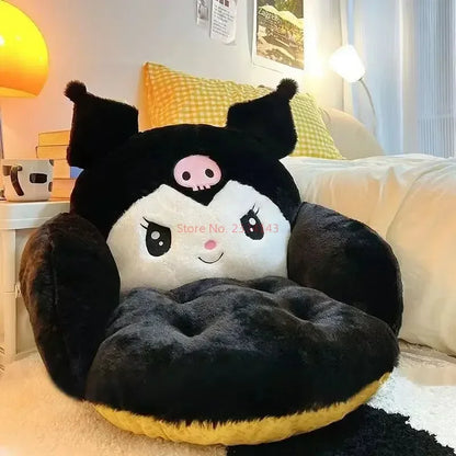 Coussin de chaise en peluche kawaii anime