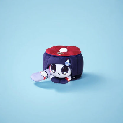 Coussin en peluche gâteau de chat de jeu d'anime