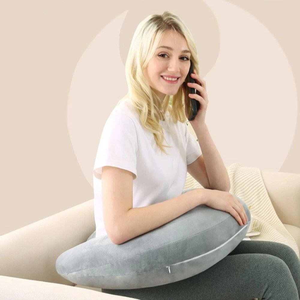 Oreiller de lecture et de jeu en forme de lune en forme de U