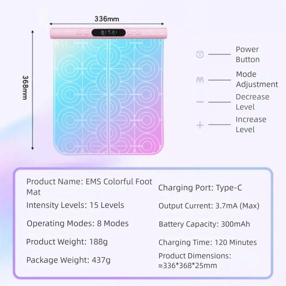 Coussinet de massage des pieds à microcourant