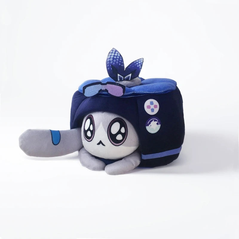 Coussin en peluche gâteau de chat de jeu d'anime