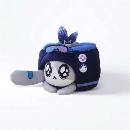 Coussin en peluche gâteau de chat de jeu d'anime