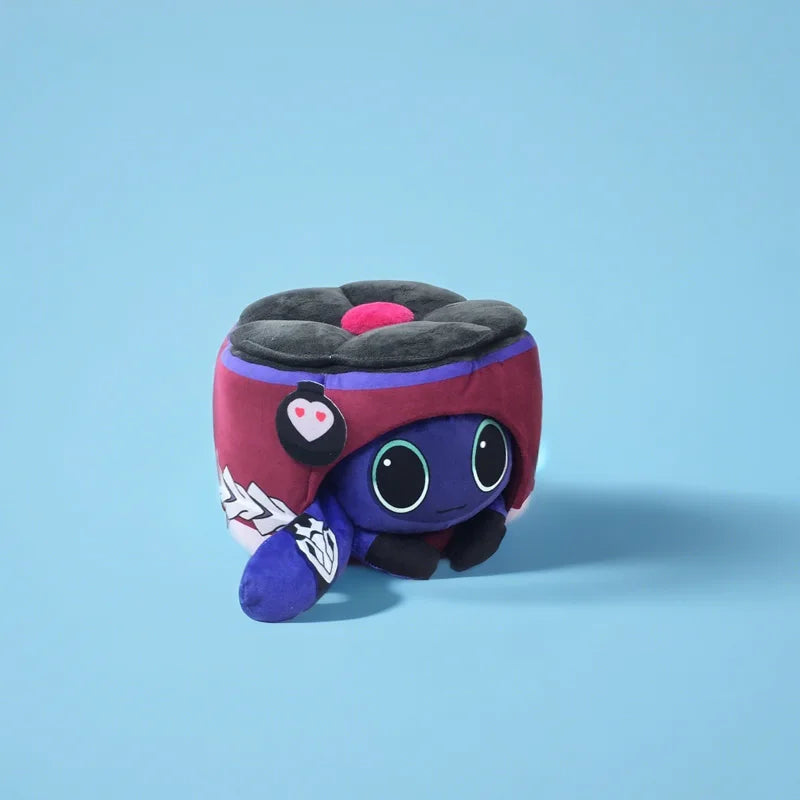 Coussin en peluche gâteau de chat de jeu d'anime