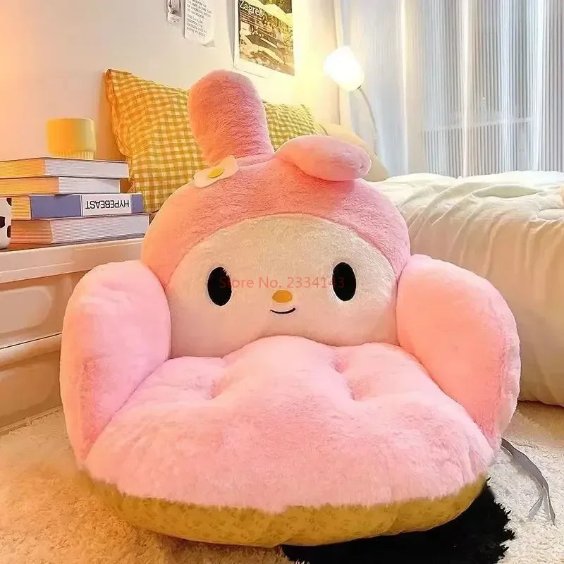 Coussin de chaise en peluche kawaii anime