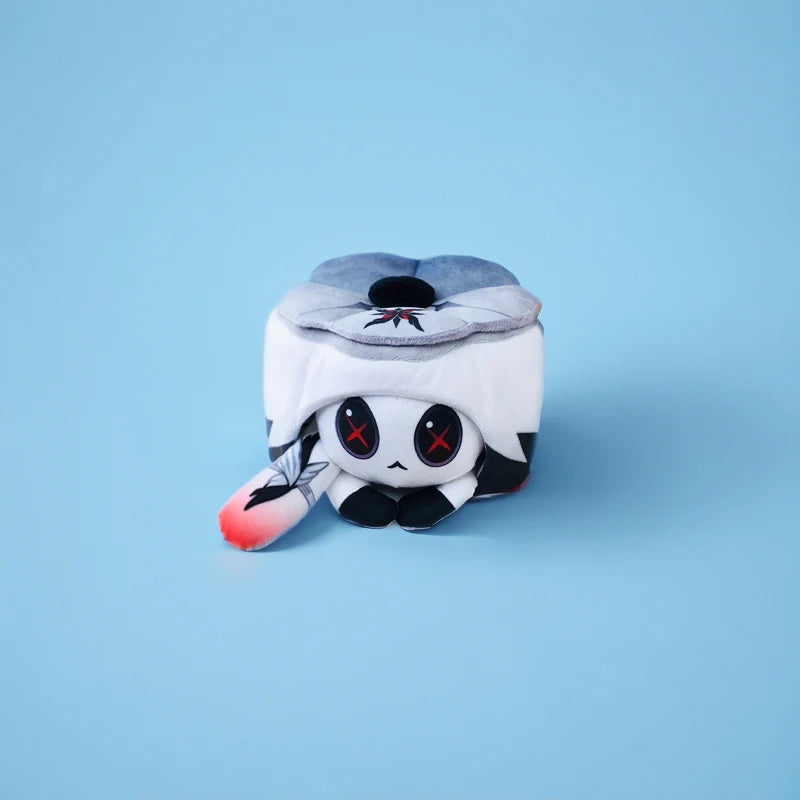 Coussin en peluche gâteau de chat de jeu d'anime