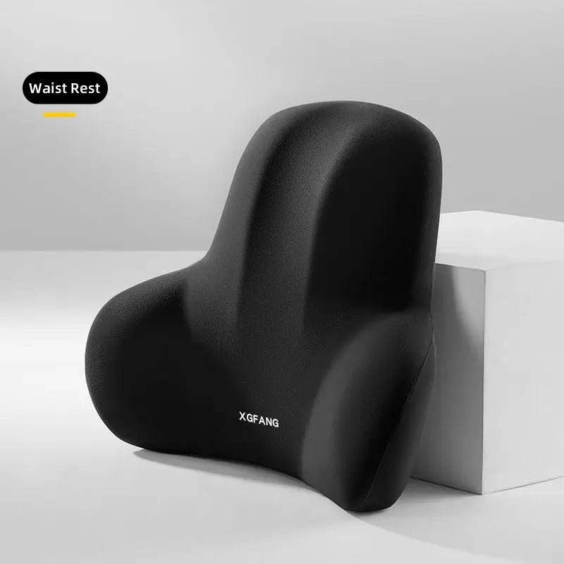 Ensemble d'oreillers de soutien pour la nuque et les lombaires pour siège auto