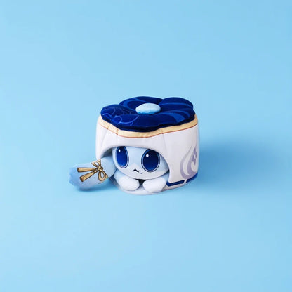 Coussin en peluche gâteau de chat de jeu d'anime