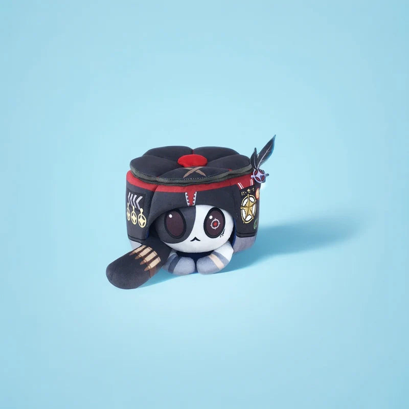 Coussin en peluche gâteau de chat de jeu d'anime