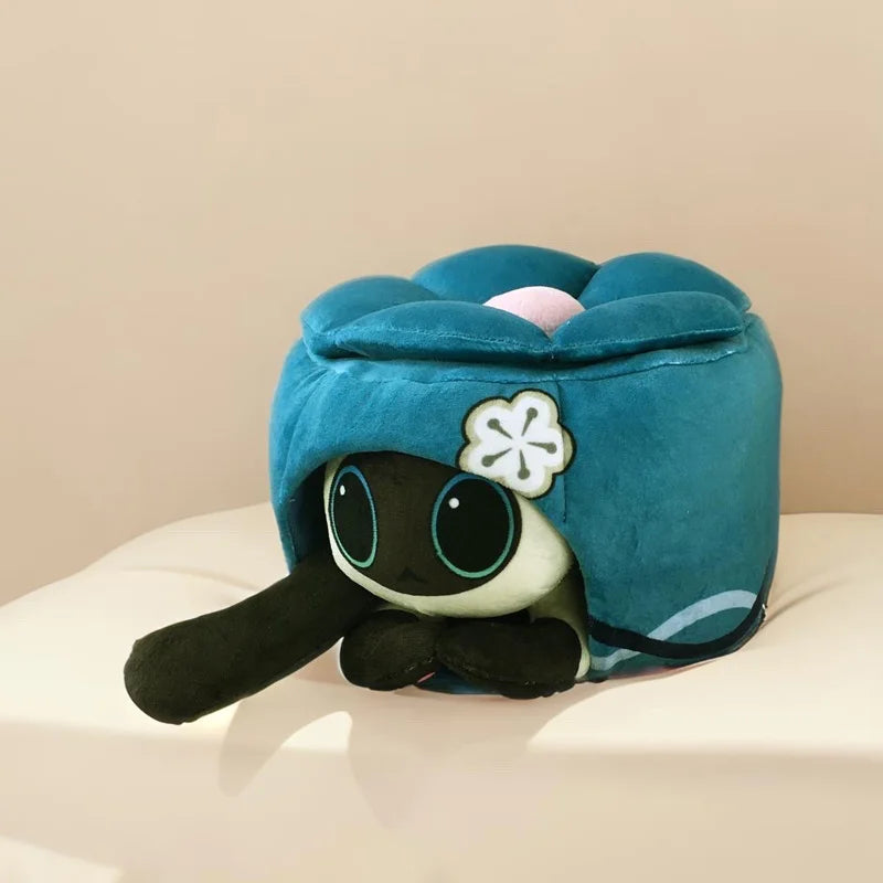 Coussin en peluche gâteau de chat de jeu d'anime