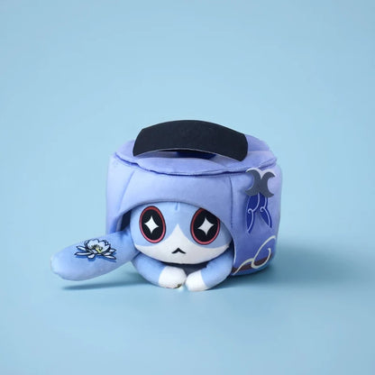 Coussin en peluche gâteau de chat de jeu d'anime